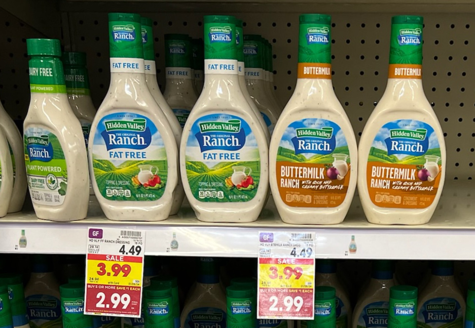 Hidden Valley Ranch Dressing Just $2.49 At Kroger