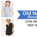 Old Navy Clearance | Extra 40% Off Today Only