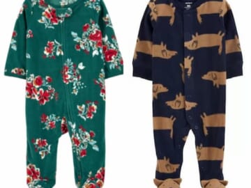 Carter’s Fleece Sleep & Play Pajamas as low as $4.49, plus more!