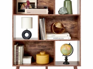 Mid-Century 3-Tier Modern Wooden Bookcase for just $89.99 shipped!