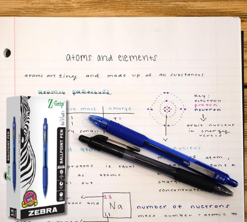 Zebra Pen 12-Pack Z-Grip Retractable Fine Point Ballpoint Pen as low as $5.69 Shipped Free (Reg. $8) – 47¢/Pen – Blue or Black