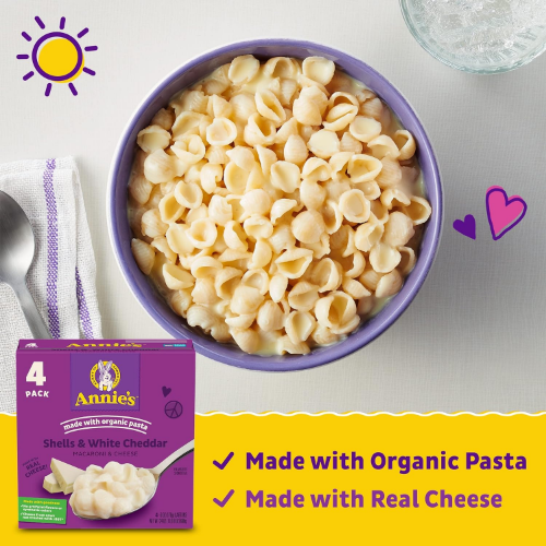 Annie’s 4-Pack White Cheddar Shells Mac & Cheese Dinner as low as $3.28 After Coupon (Reg. $11.62) – $0.82/6 Oz Box