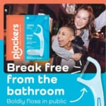 Plackers Twin-Line Dental Flossers, Cool Mint Flavor, 300-Count as low as $4.94/Pack when you buy 4 (Reg. $10.25) + Free Shipping – 2¢/Floss, Dual Action Flossing System