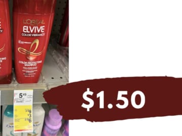 Get L’Oreal Elvive Haircare for $1.50