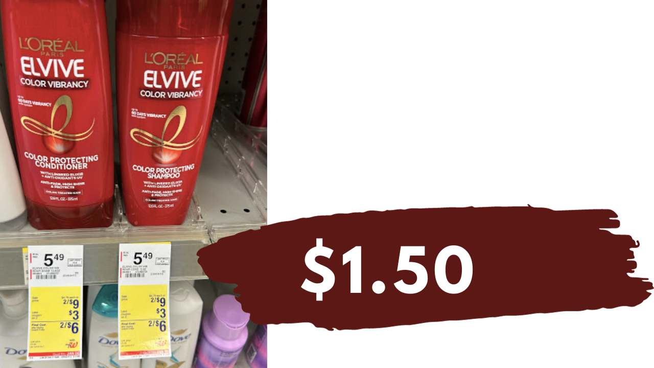 Get L’Oreal Elvive Haircare for $1.50