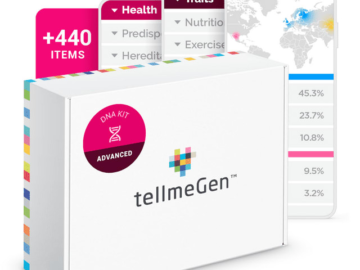 tellmeGen DNA Test Advanced for $70 + free shipping