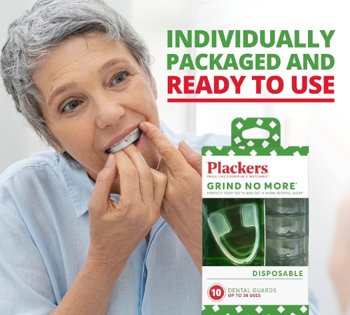 Plackers 10-Count Grind No More Dental Guard Protection for Teeth as low as $6.39 Shipped Free (Reg. $17) – 64¢/Dental Guard – Up to 30 uses