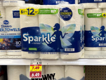 Sparkle Paper Towels As Low As $4.99 At Kroger