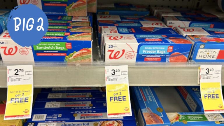 Walgreens Storage, Freezer, & Sandwich Bags B1G2 FREE!