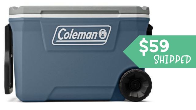 62-Quart Wheeled Coleman Cooler just $59 (Reg. $85)