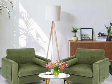 Upgrade your space with this Giantex Set of 2 Single Sofa for just $428.99 After Code + Coupon (Reg. $779.99) + Free Shipping