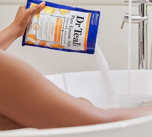 Dr Teal’s Glow & Radiance Pure Epsom Salt Soaking Solution, 3-Lb as low as $3.59/Pack when you buy 4 (Reg. $7) + Free Shipping