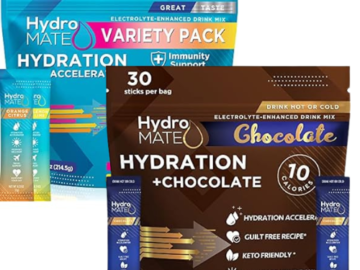 Today Only! HydroMATE Electrolyte Powders from $26.35 (Reg. $32.95)