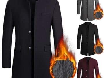 Koulb Men's Overcoat for $24 + $10 s&h