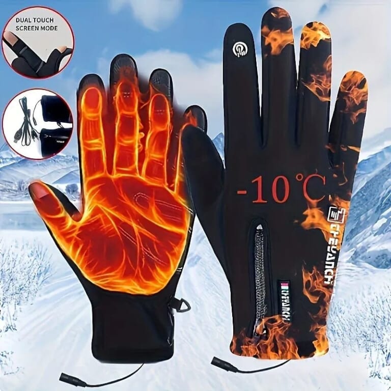 Unisex USB Electric Heated Gloves for $9 + $7 shipping