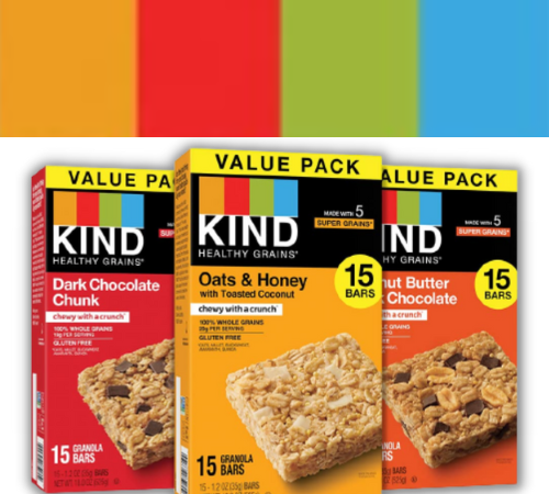 45-Count KIND Healthy Grains Bars Variety Pack as low as $10.80 After Coupon (Reg. $27) + Free Shipping – $3.60/ 15-Count Box or 29¢/ 1.2 Oz Bar – Gluten Free & Kosher