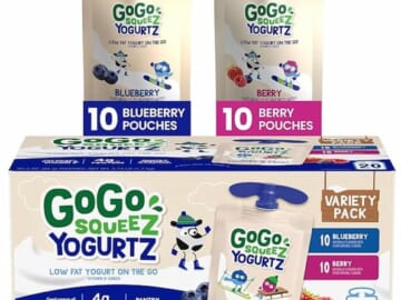 GoGo Squeez Stock-Up Deal: YogurtZ Variety Pack (20 count) only $12.56 shipped, plus more!