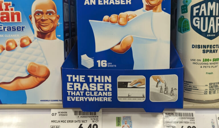 Mr. Clean Magic Erasers As Low As $2.49 At Kroger (Regular Price $6.49)