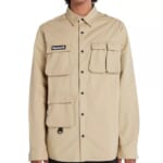 Timberland Men's Button-Front Four-Pocket Utility Overshirt for $24 + free shipping w/ $25