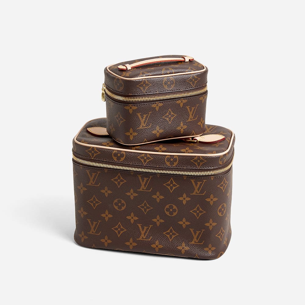 comparing sizes of the louis vuitton monogram nice bb and nano nice by FASHIONPHILE
