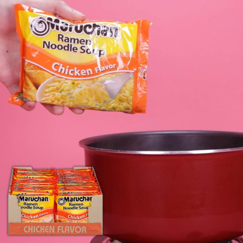 Maruchan 24-Pack Ramen Chicken Noodle Soup as low as $5.90 when you buy 4 (Reg. $9) + Free Shipping – 25¢/3 Oz Pack