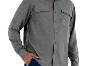Guy Harvey Men's Cationic UPF Core Fishing Shirt for $14 + free shipping w/ $25