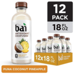Bai 12-Pack Coconut Flavored Water, Puna Coconut Pineapple, 18oz  as low as $15.31 Shipped Free (Reg. $21.82) – $1.28/Bottle