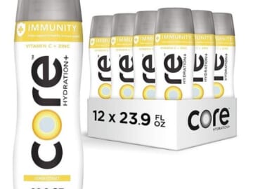 CORE Hydration+ Immunity, Lemon Extract Nutrient Enhanced Water, 12-Pack as low as $10.20 Shipped Free (Reg. $26.28) – 85¢/Bottle – with Vitamin C and Zinc