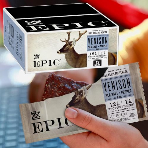 EPIC Venison Sea Salt & Pepper Bars, 12-Count as low as $16.51 Shipped Free (Reg. $35.74) – $1.38 Each – Keto Friendly, Gluten Free