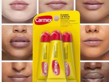 Carmex Original Flavor Moisturizing Lip Balm Tube, 3-Count $2.94 (Reg. $10) – 98¢ Each