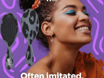 Wet Brush Original Detangler Hair Brush, Dark Gray Leopard $5.21 After Coupon (Reg. $10)