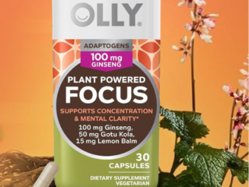 OLLY Plant Powered Focus Adaptogens 30-Count Capsules as low as $8.06 Shipped Free (Reg. $20) – 27¢/Capsule
