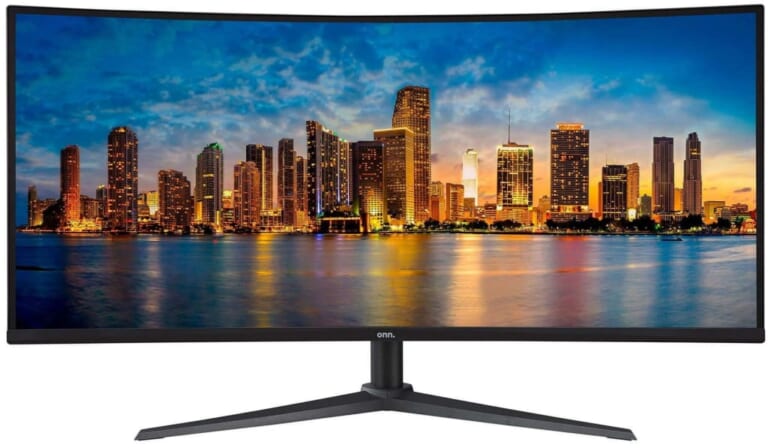 Onn 34" 1440p 100Hz Curved Ultrawide LED Monitor for $199 + free shipping