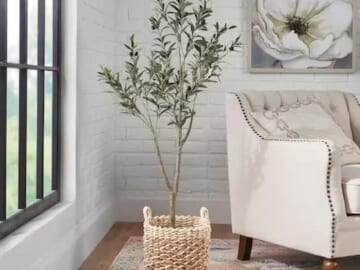 StyleWell 4.17 ft Artificial Olive Tree