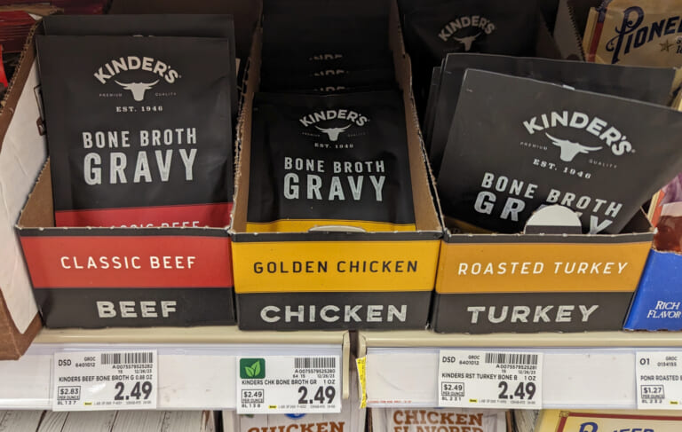Kinder’s Roasted Turkey Bone Broth Gravy Just $1.99 At Kroger