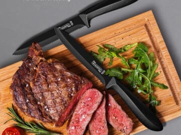 Steak Knife Set, 6-Piece $10.80 After Code (Reg. $35.99) + Free Shipping – $1.80 each