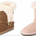 Girls Buckle Faux Fur Chalet Boots