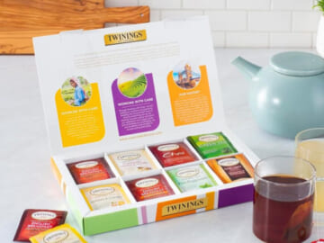 Twinings Tea Classics Collection, Variety Gift Box Sampler, 48-Count $10 (Reg. $14.76) – $0.21/Tea Bag, 8 Flavors