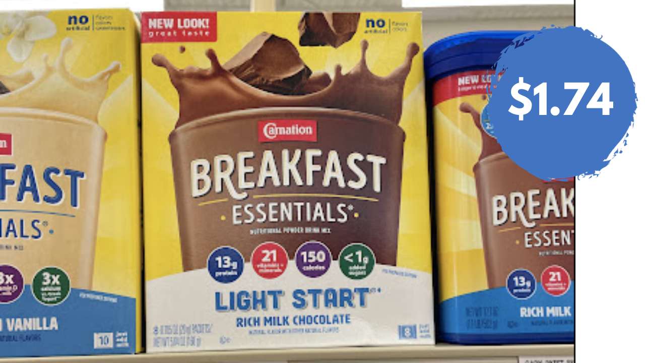 $1.74 Carnation Breakfast Essentials at Publix