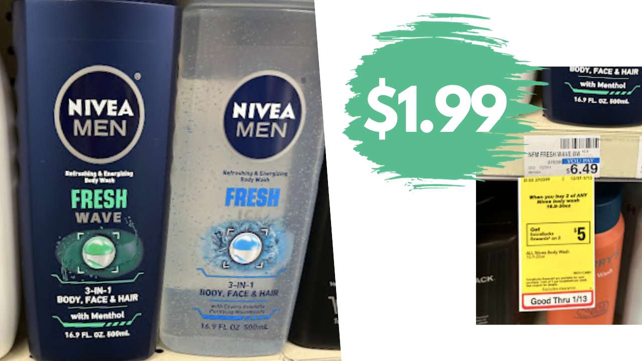 $1.99 Nivea Men Body Wash at CVS