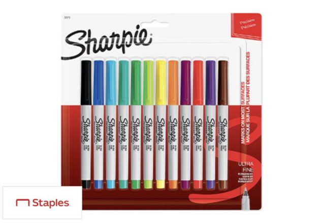 *HOT* FREE 12-Pack of Sharpie Ultra Fine Tip Markers purchase at Staples after cash back!!