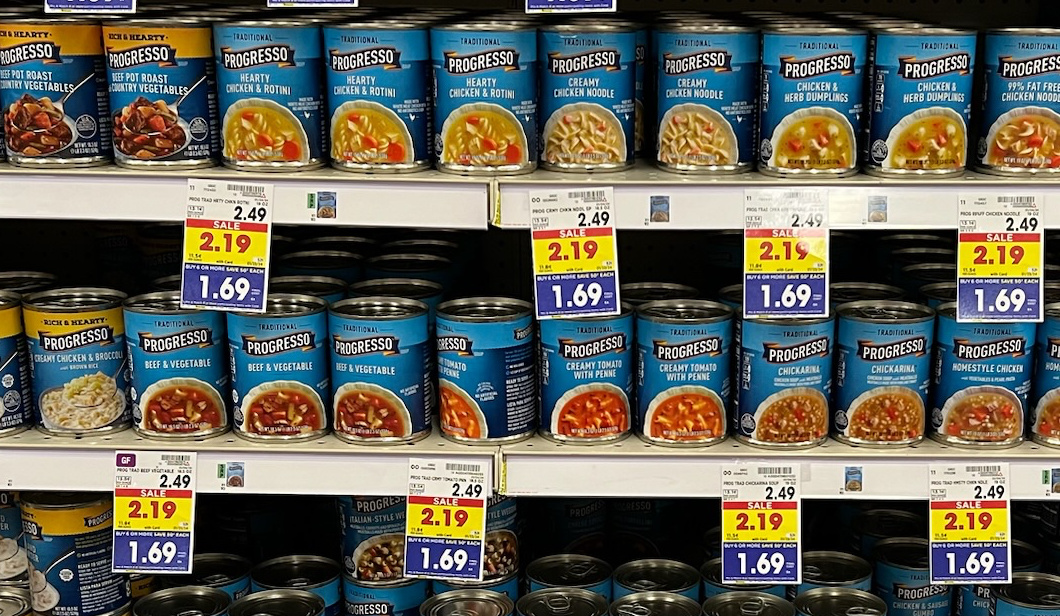 Progresso Soup As Low As $1.44 Per Can At Kroger