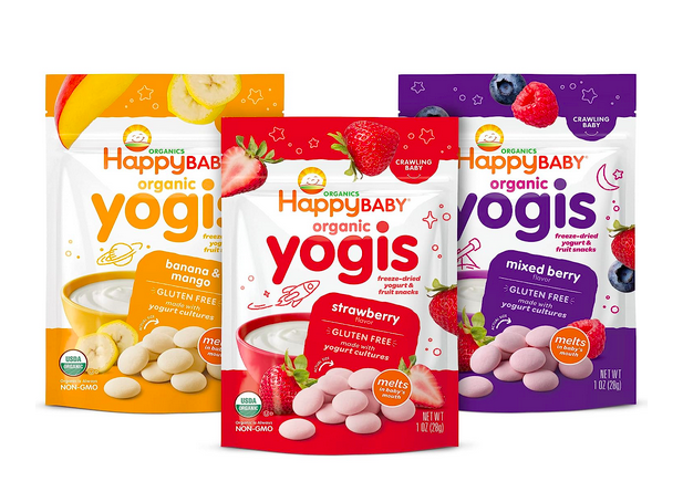 Happy Baby Organics Yogis Freeze-Dried Yogurt & Fruit Snacks, Pack of 3 only $7.68 shipped!
