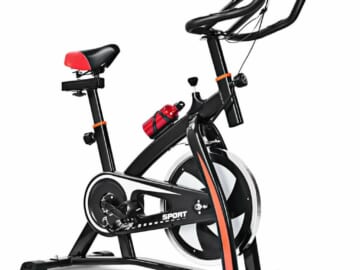 Costway Indoor Adjustable Exercise Bike for $170 + free shipping