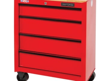 Craftsman 4-Drawer Rolling Wood Work Bench for $99 + pickup