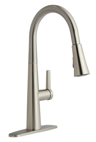 allen + roth Bryton Stainless Steel Single Handle Pull-Down Kitchen Faucet for $99 + free shipping