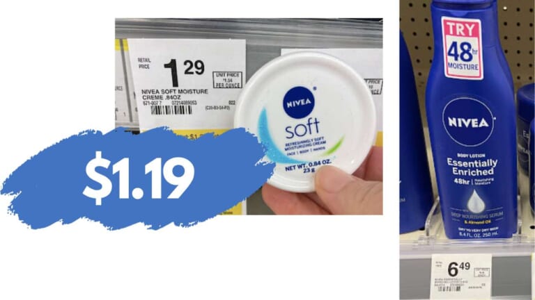 $1.19 Nivea Essentially Enriched Lotion & Creme Tin at Walgreens