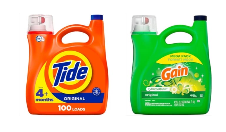 Tide and Gain 100 Load Detergent as Low as $11.95!