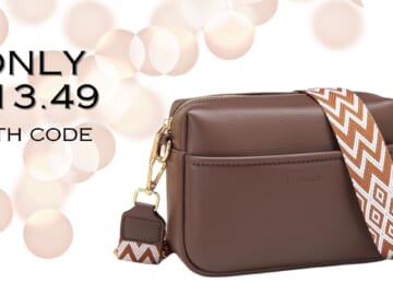 Vegan Leather Crossbody Bag $13.49 With Code (reg. $26.78)
