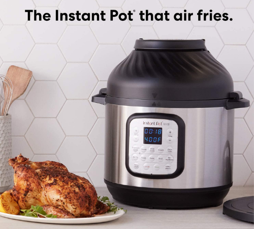 Instant Pot Duo Crisp 11-in-1 Air Fryer and Electric Pressure Cooker Combo, 8 Qt $69.99 Shipped Free (Reg. $200)